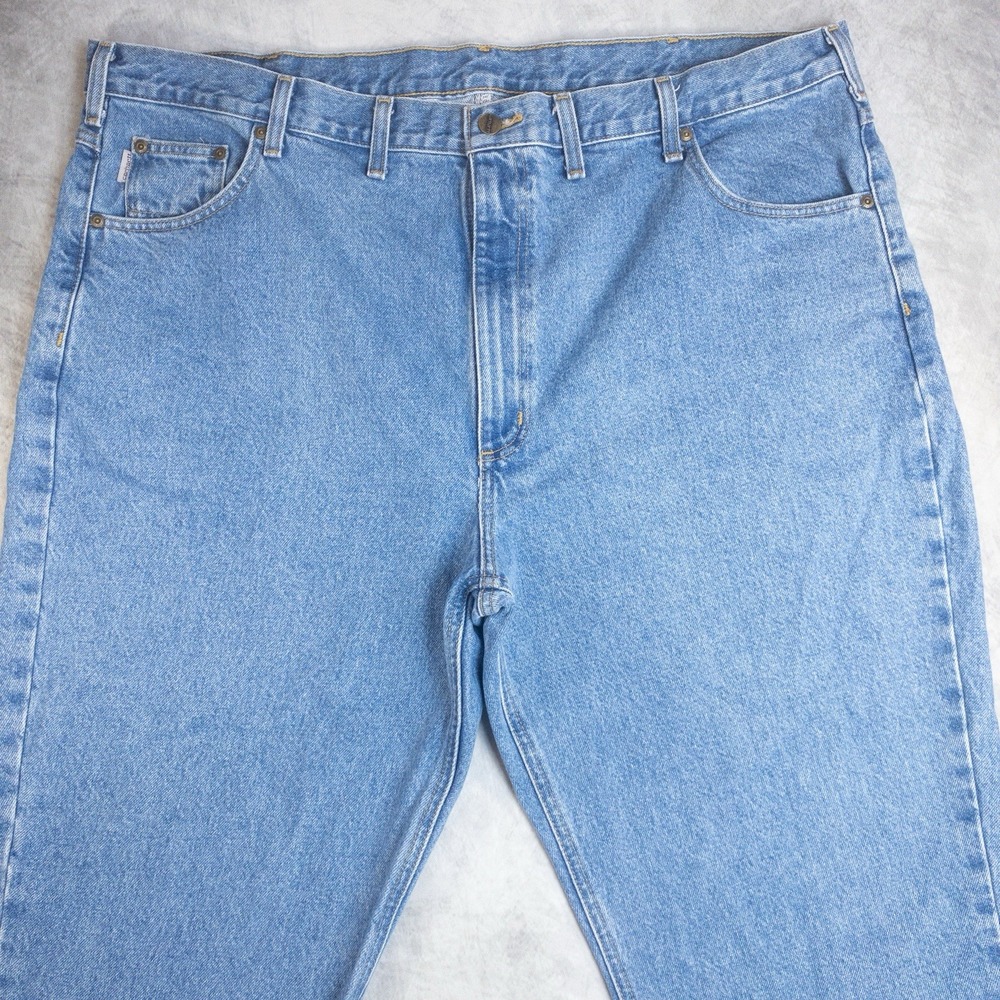 Carhartt B18 STW Straight Traditional Fit Jeans Size 46x30 Light Wash